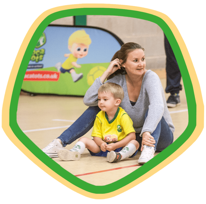 Mother and toddler at SOCATOTS session